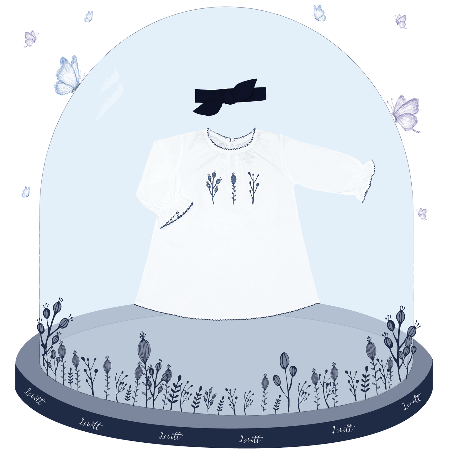 Frosty Winter Dress from Little BB Love - Stylish and Comfortably Soft Baby Clothing Store