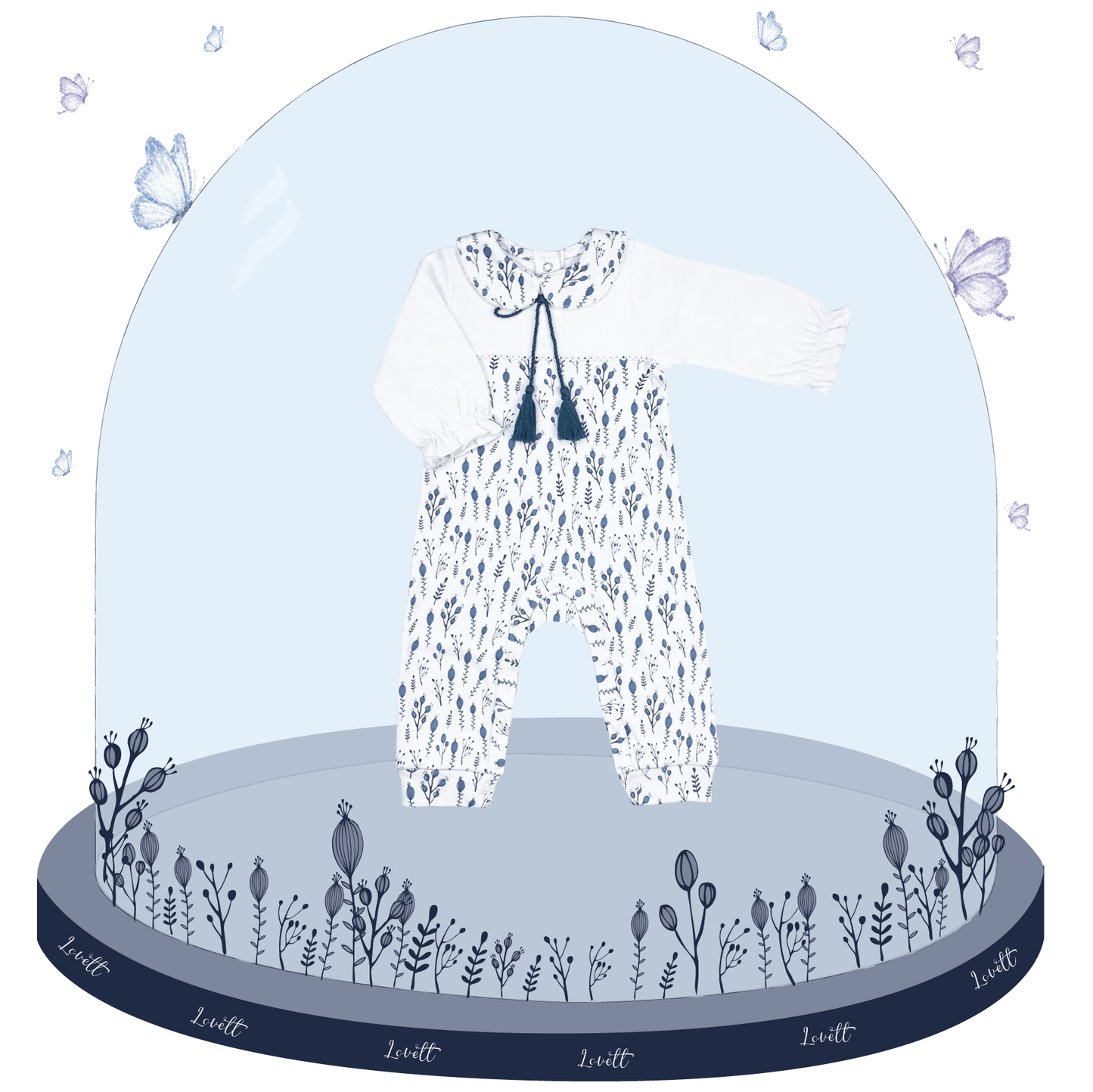 Winter Dreams Sleep and Play Suit from Little BB Love - Stylish and Comfortably Soft Baby Clothing Store