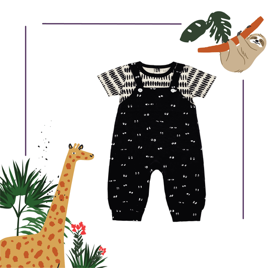 Peekaboo Lemurs Romper from Little BB Love - Stylish and Comfortably Soft Baby Clothing Store