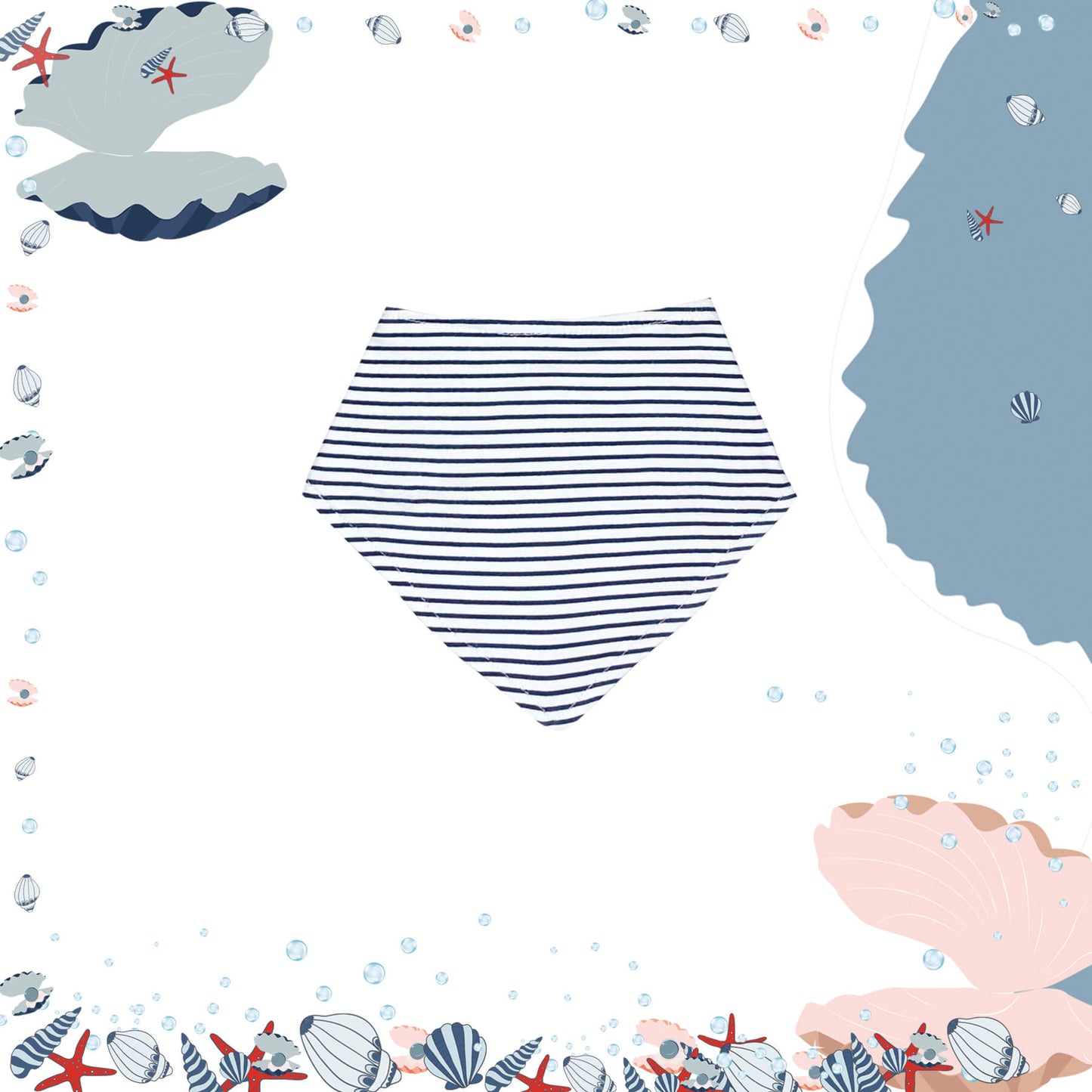 Sailing The World Bib from Little BB Love - Stylish and Comfortably Soft Baby Clothing Store