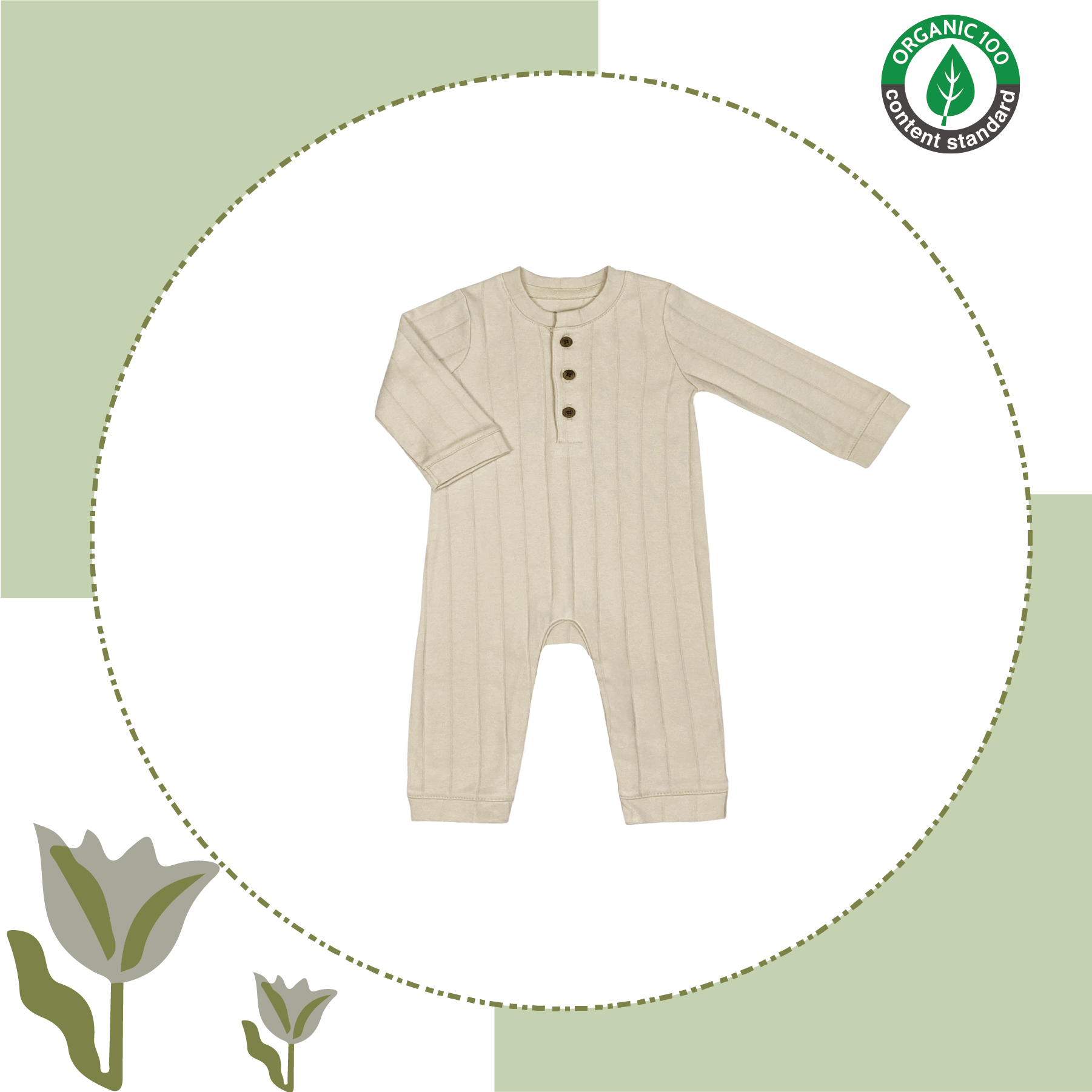 Tiramisu (Without Footies) Sleep and Play Suit from Little BB Love - Stylish and Comfortably Soft Baby Clothing Store