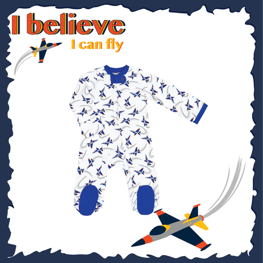 I Believe I Can Fly Sleep and Play Suit from Little BB Love - Stylish and Comfortably Soft Baby Clothing Store