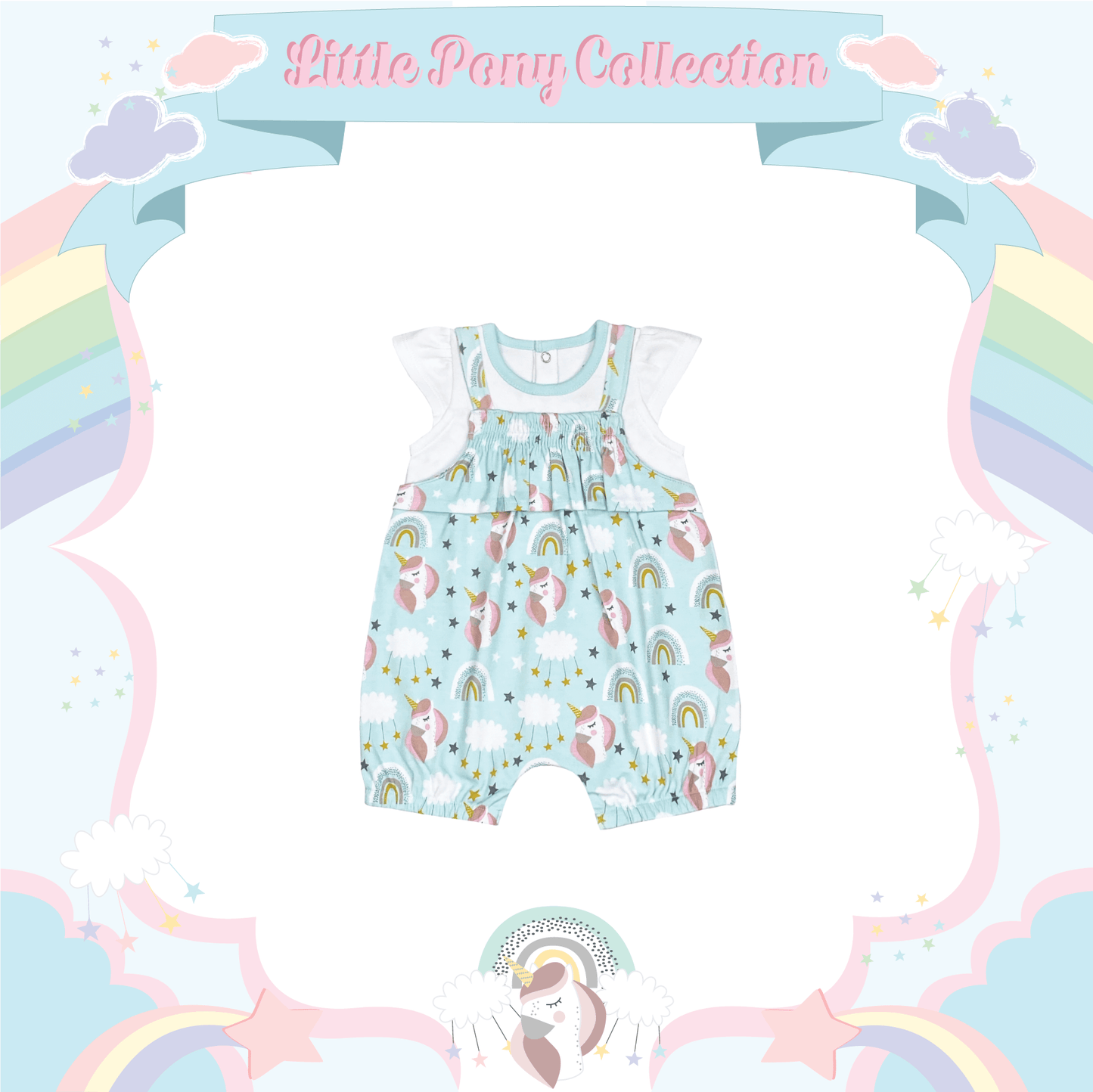 Little Pony Dreams Romper from Little BB Love - Stylish and Comfortably Soft Baby Clothing Store