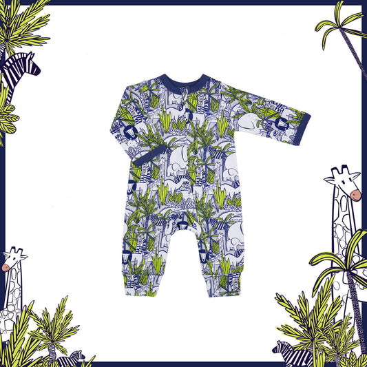Adventure Safari (Without Footies) Sleep and Play Suit from Little BB Love - Stylish and Comfortably Soft Baby Clothing Store