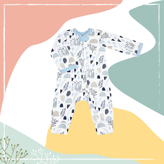 Autumn Trees (Without Footies) Sleep and Play Suit from Little BB Love - Stylish and Comfortably Soft Baby Clothing Store
