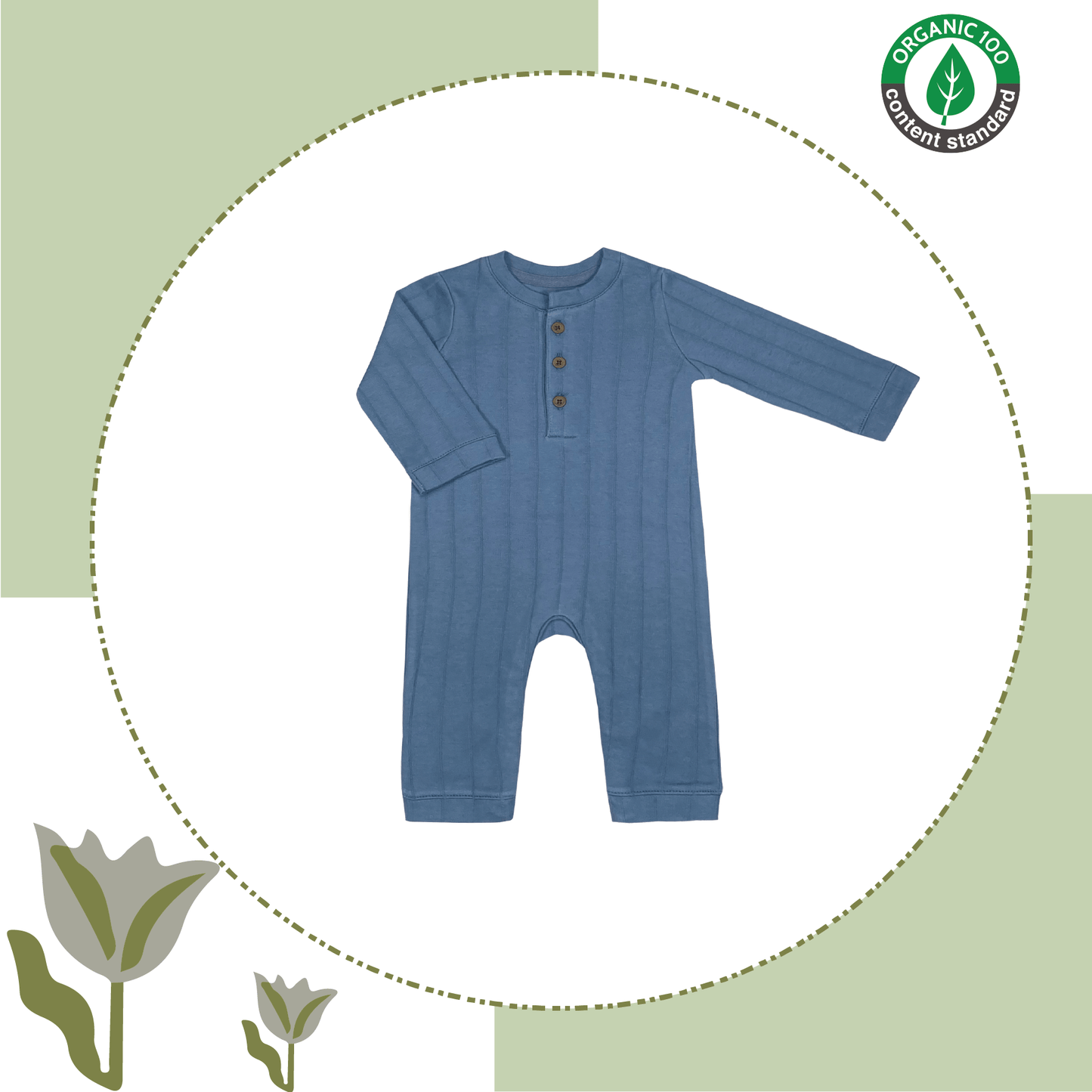 Blue Velvet Cheesecake (Without Footies) Sleep and Play Suit from Little BB Love - Stylish and Comfortably Soft Baby Clothing Store