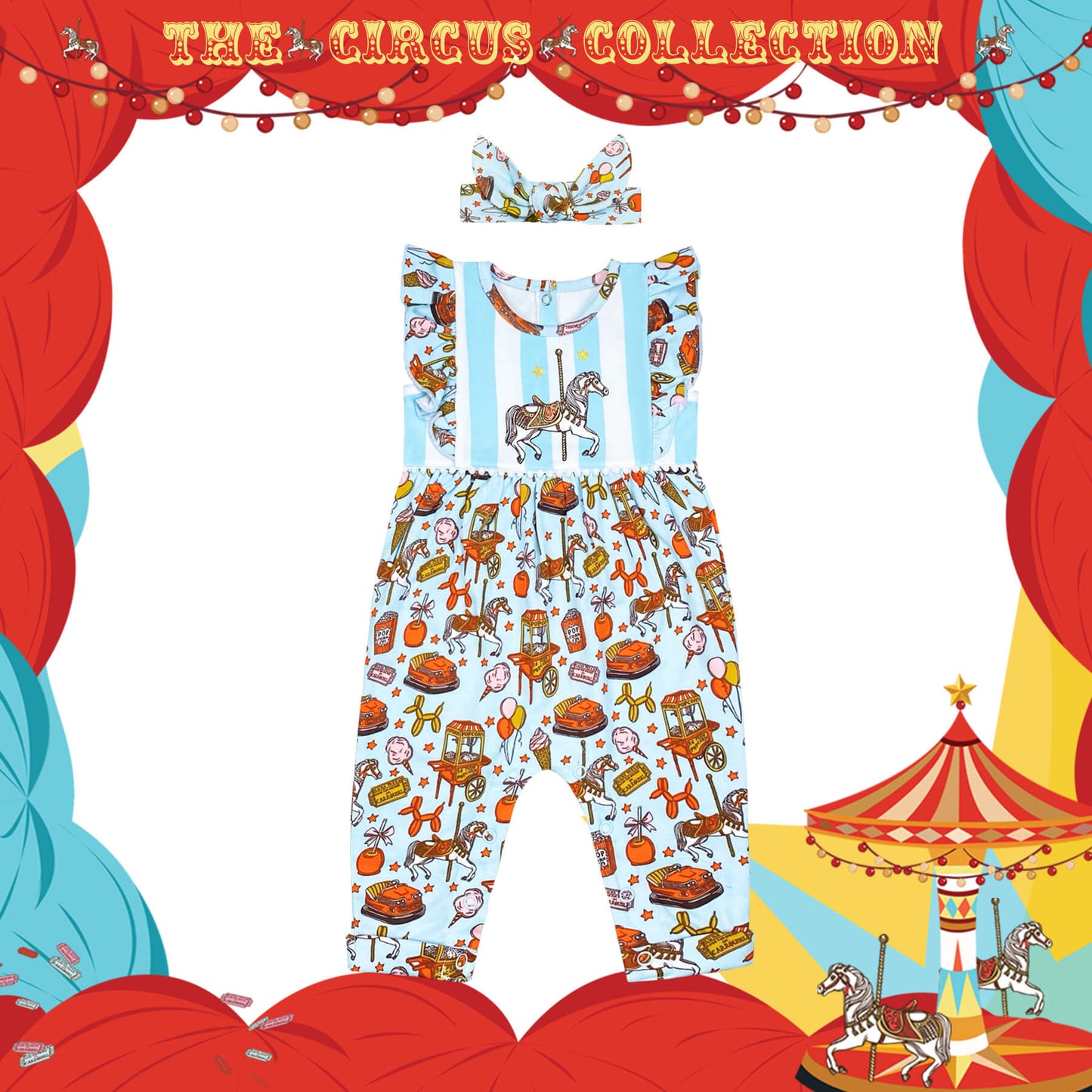 Carnival Rides Romper from Little BB Love - Stylish and Comfortably Soft Baby Clothing Store