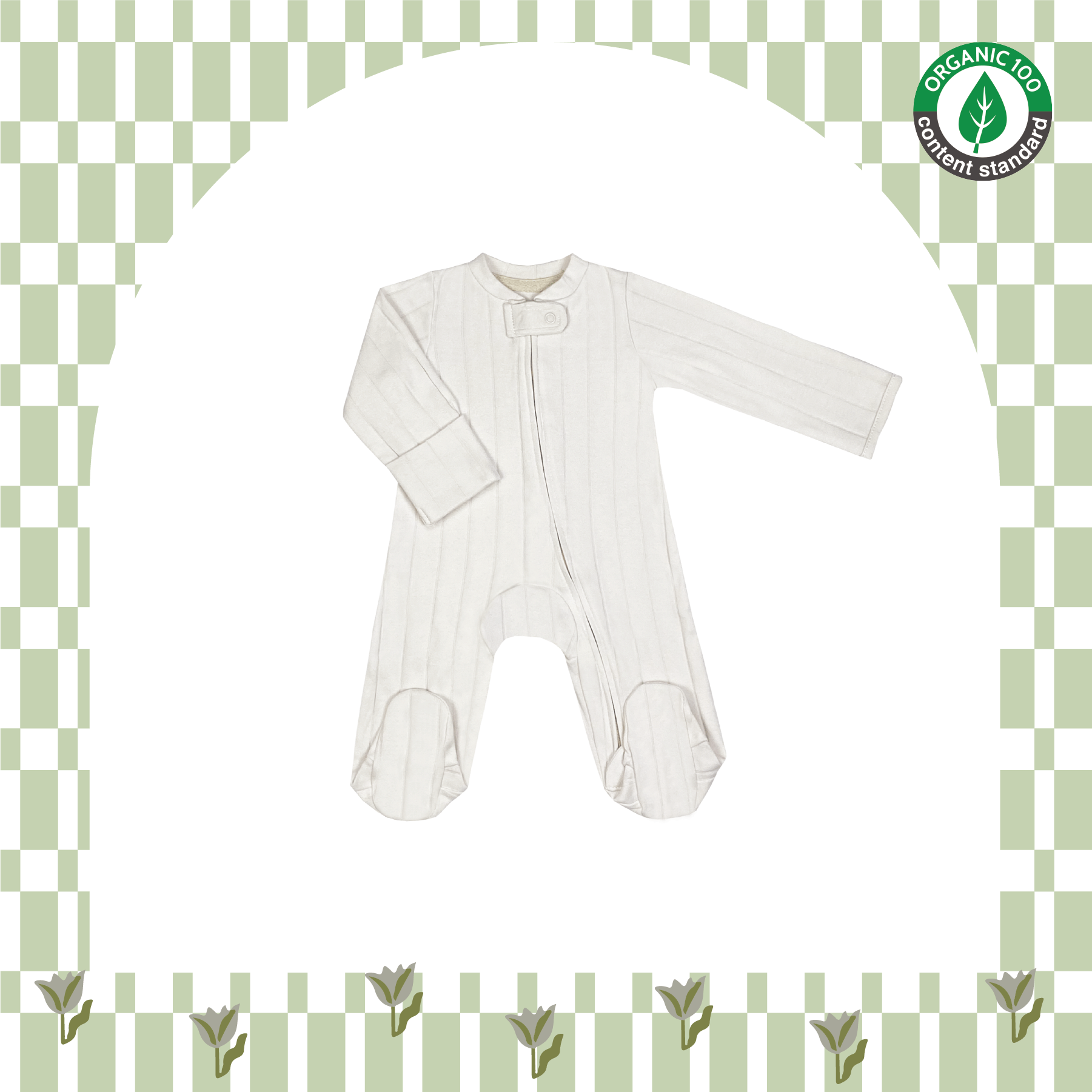 Cookies and Cream Tart Sleep and Play Suit from Little BB Love - Stylish and Comfortably Soft Baby Clothing Store