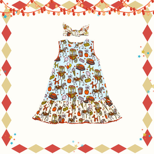 Fun and Joy at the Carnival Dress from Little BB Love - Stylish and Comfortably Soft Baby Clothing Store