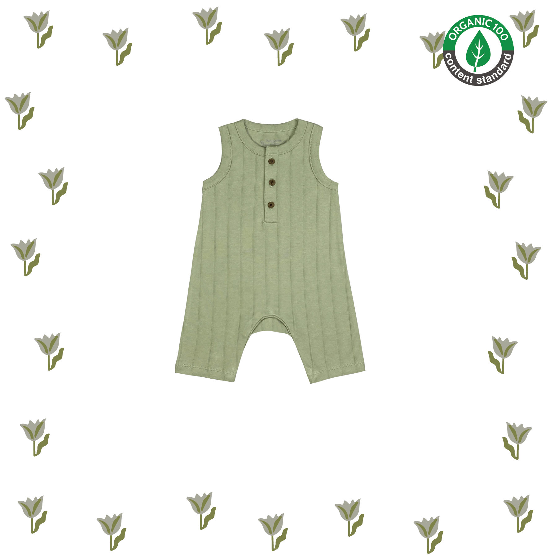 Green Apple Panna Cotta Romper from Little BB Love - Stylish and Comfortably Soft Baby Clothing Store