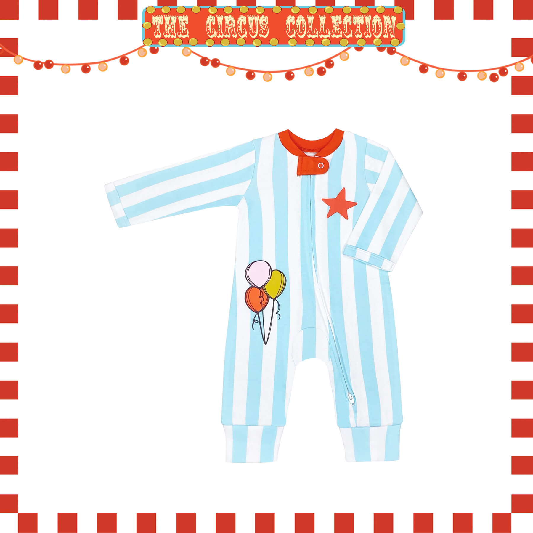 Magical Balloon Adventures (Without Footies) Sleep and Play Suit from Little BB Love - Stylish and Comfortably Soft Baby Clothing Store