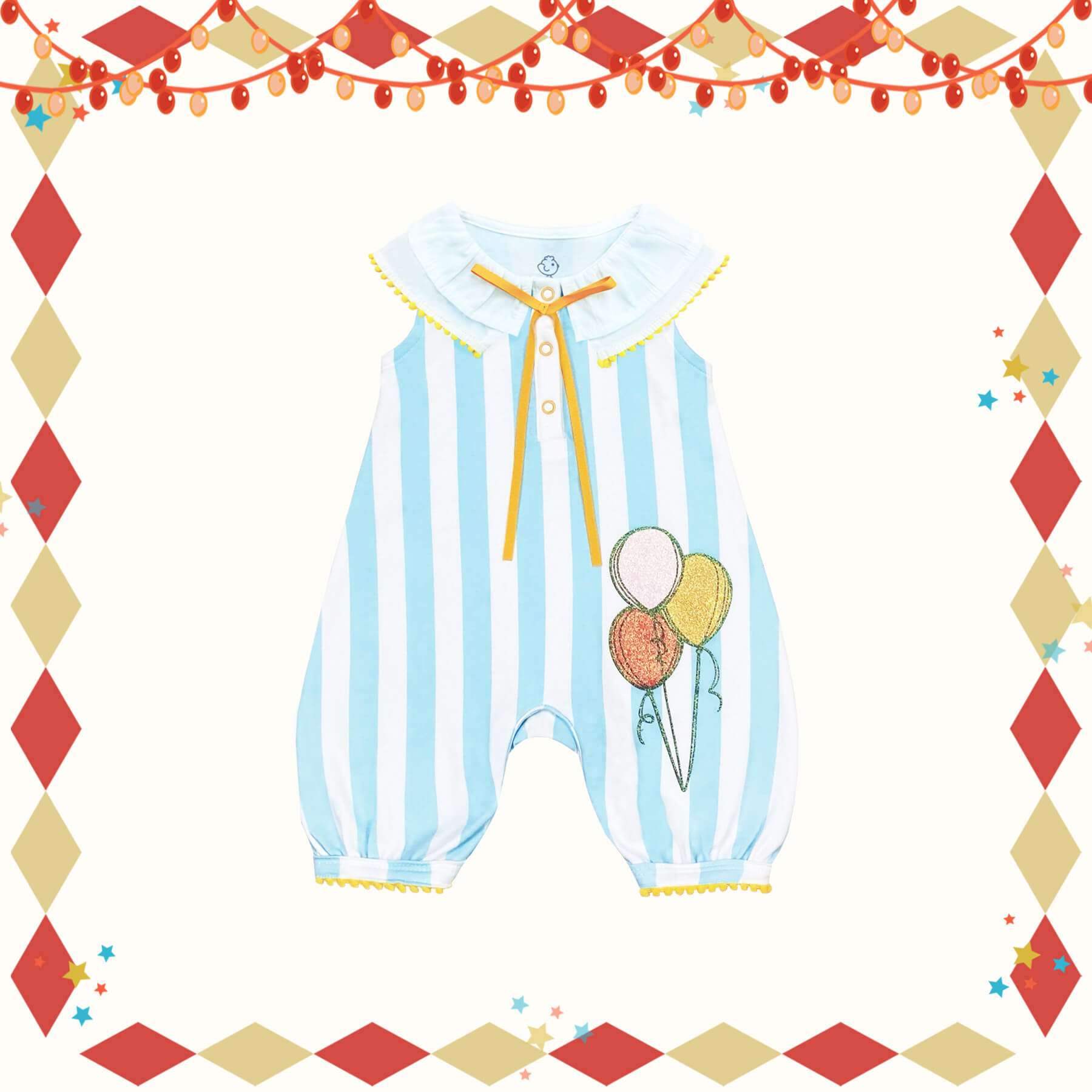 Playtime with Balloons Romper from Little BB Love - Stylish and Comfortably Soft Baby Clothing Store