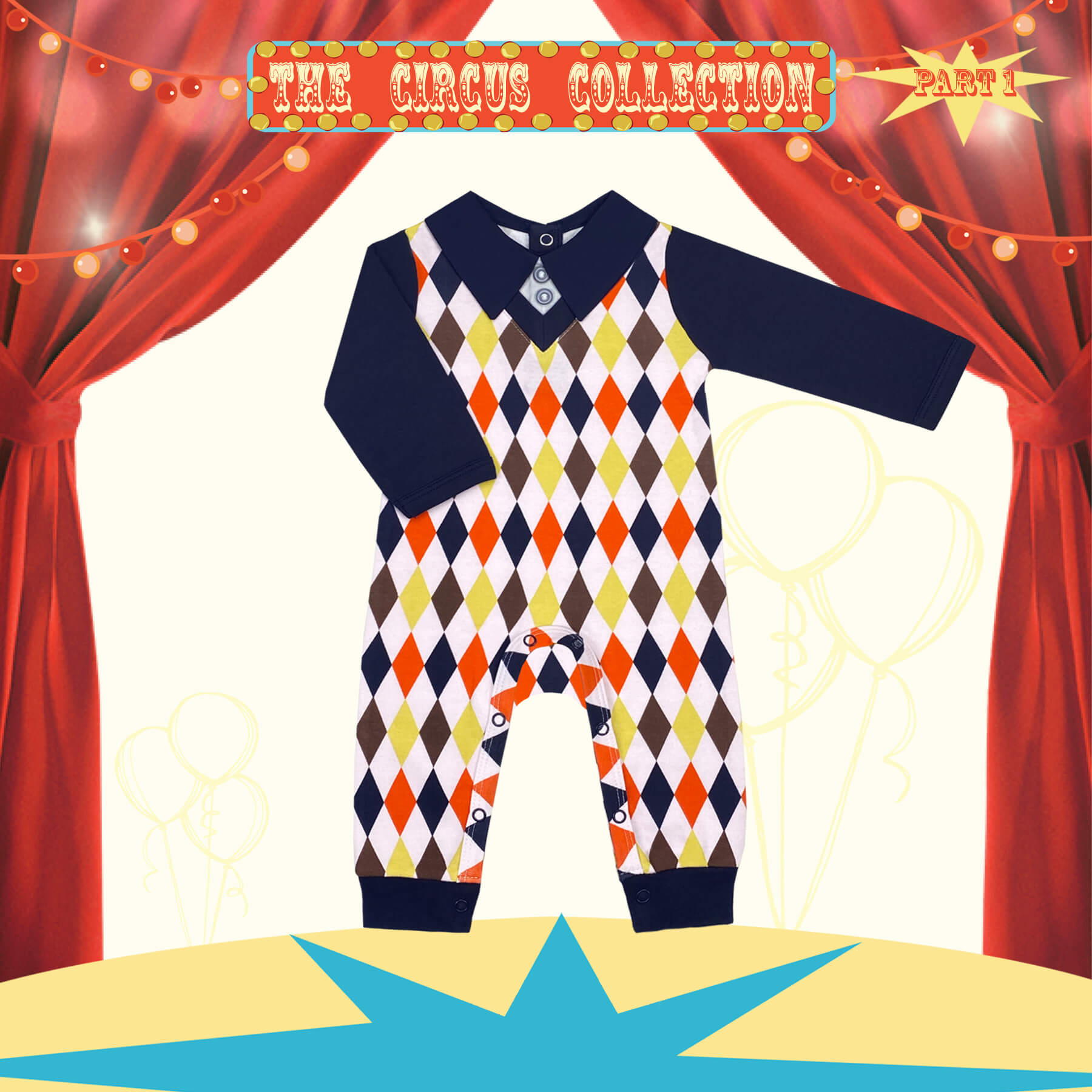 Snazzy Style Sleep and Play Suit from Little BB Love - Stylish and Comfortably Soft Baby Clothing Store