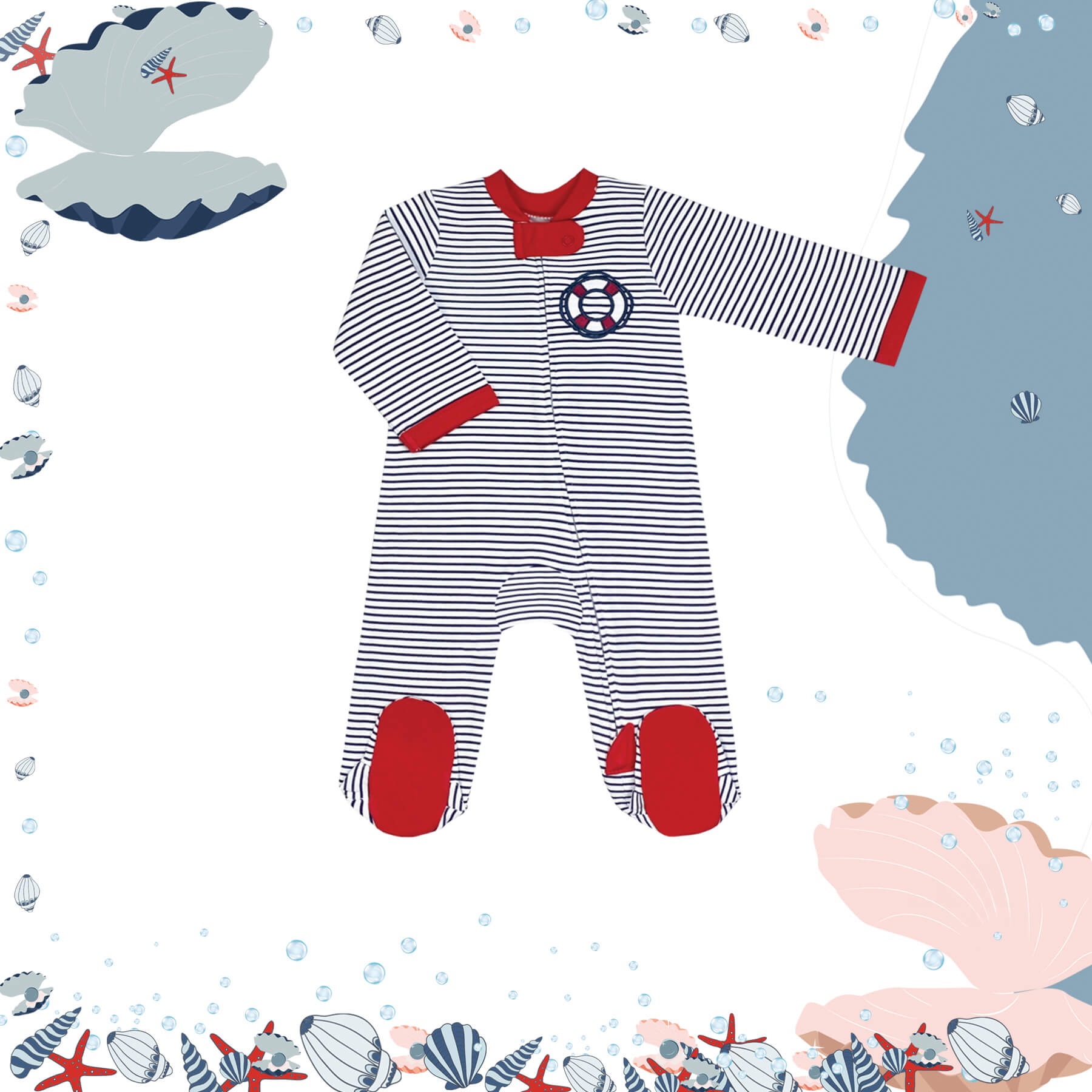 Voyage Across The World Sleep and Play Suit from Little BB Love - Stylish and Comfortably Soft Baby Clothing Store