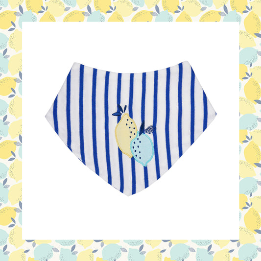 Zest is Best (Stripes) Bib from Little BB Love - Stylish and Comfortably Soft Baby Clothing Store